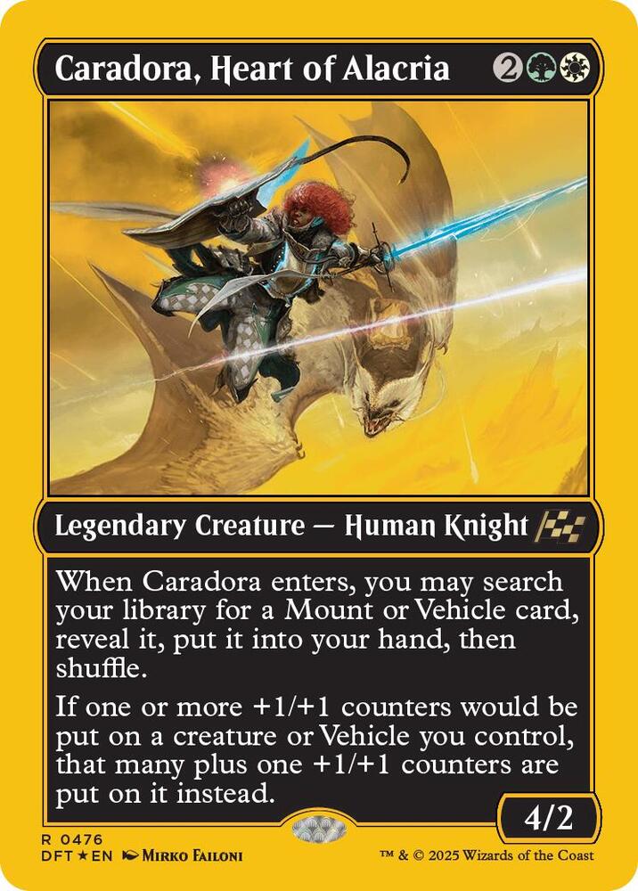 Caradora, Heart of Alacria (First-Place Foil) 476 card from Aetherdrift