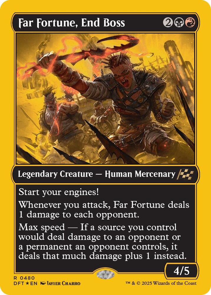 Far Fortune, End Boss (First-Place Foil) 480 card from Aetherdrift