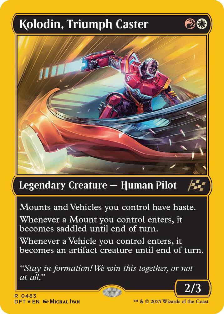 Kolodin, Triumph Caster (First-Place Foil) 483 card from Aetherdrift