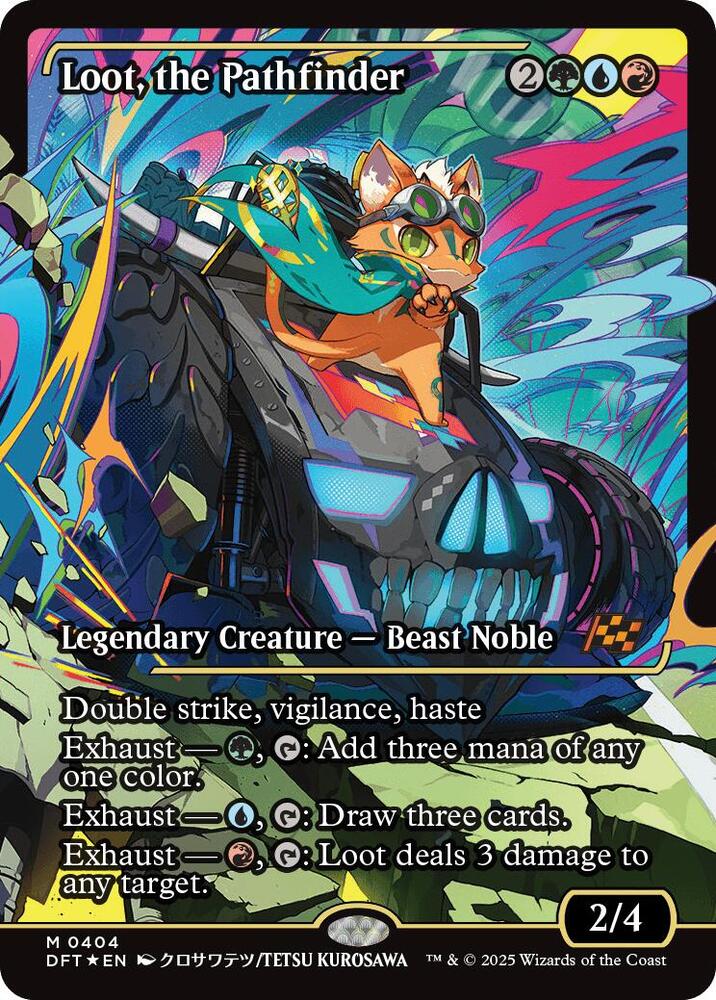Loot, the Pathfinder (Showcase) 404 card from Aetherdrift
