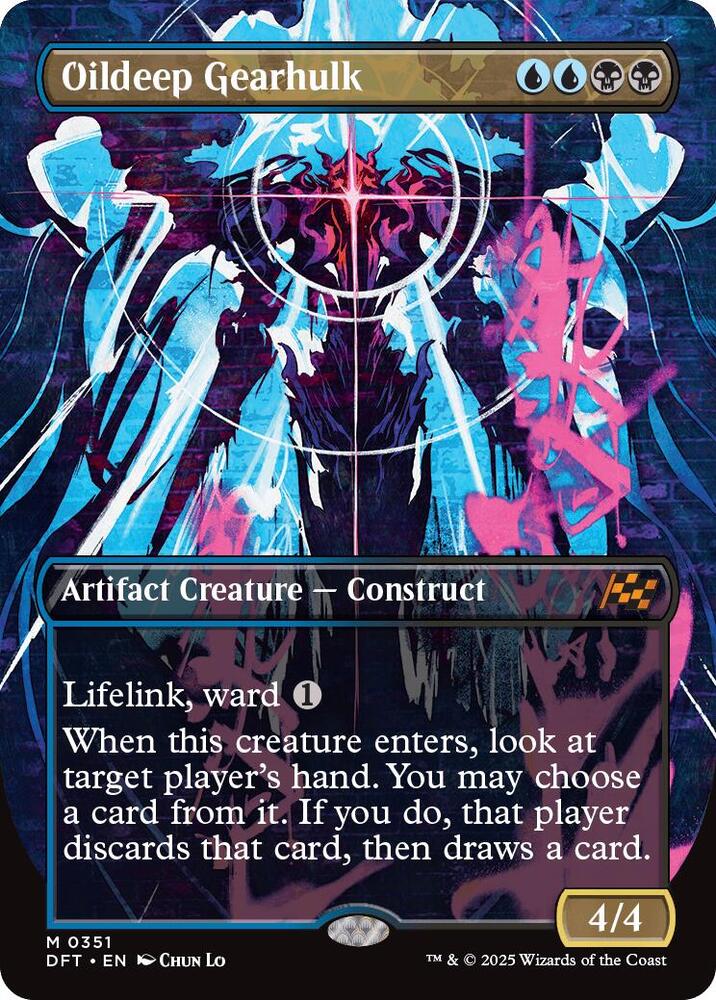 Oildeep Gearhulk (Borderless) 351 card from Aetherdrift