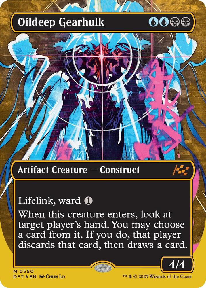 Oildeep Gearhulk (Borderless) (First-Place Foil) 550 card from Aetherdrift