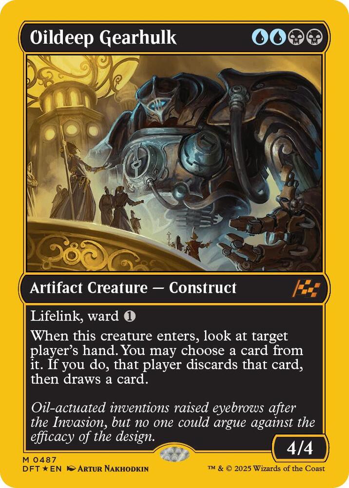 Oildeep Gearhulk (First-Place Foil) 487 card from Aetherdrift