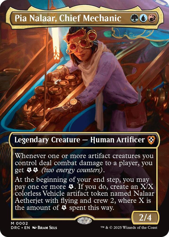 Pia Nalaar, Chief Mechanic (Borderless) 2 card from Commander: Aetherdrift