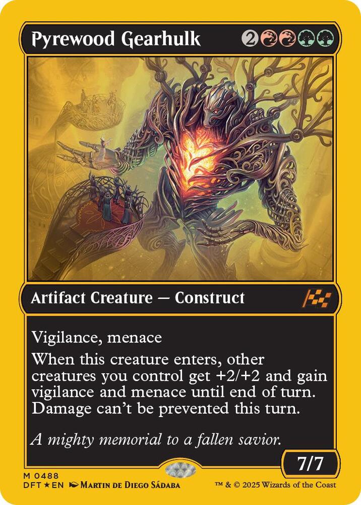 Pyrewood Gearhulk (First-Place Foil) 488 card from Aetherdrift