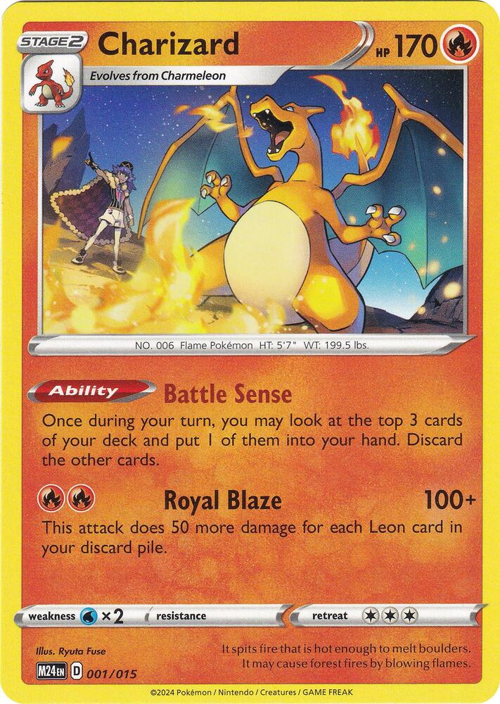 Charizard 001/015 card from McDonald's Promos 2024