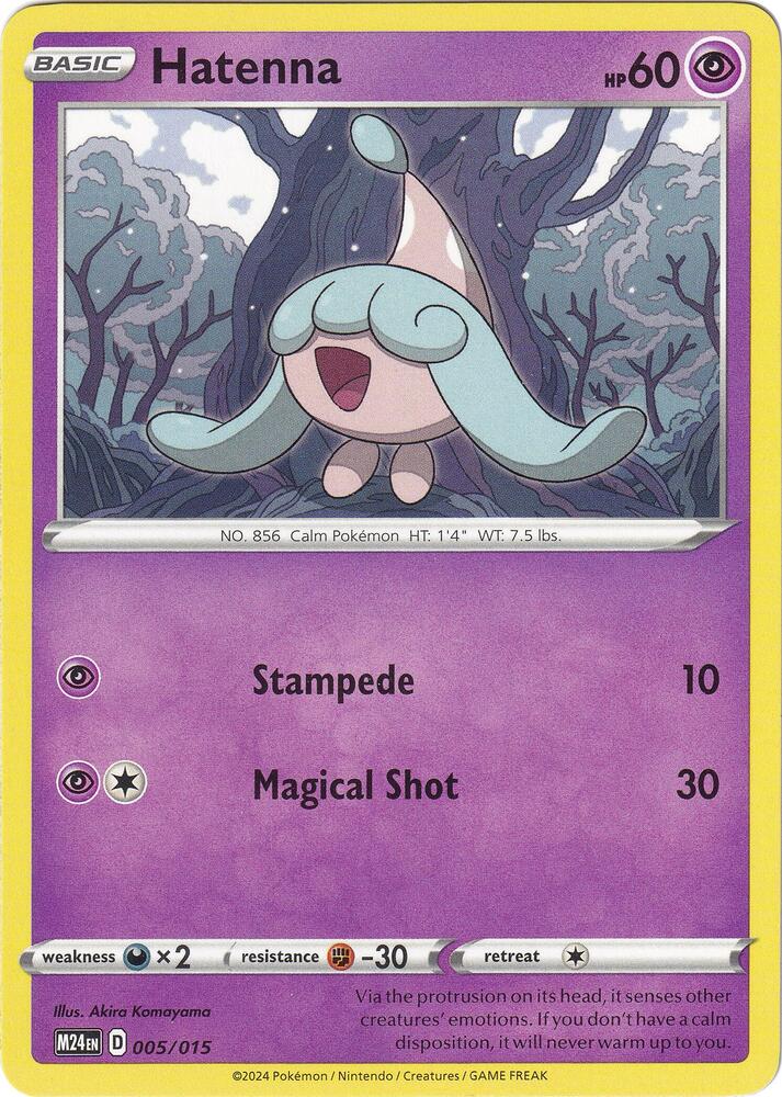 Hatenna 005/015 card from McDonald's Promos 2024
