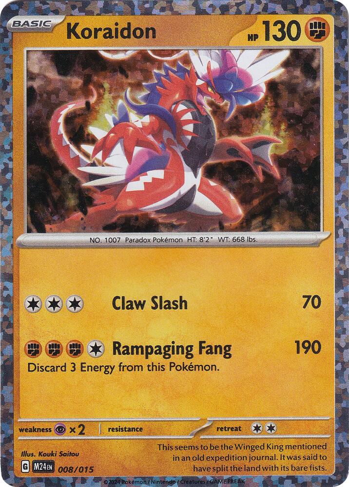 Koraidon 008/015 card from McDonald's Promos 2024