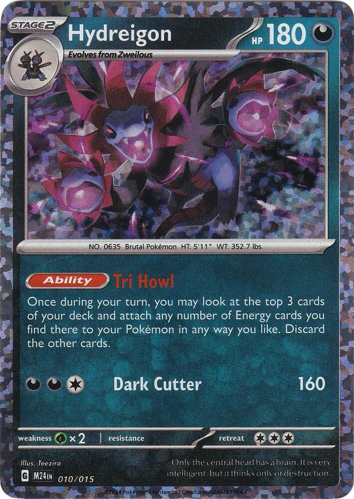 Hydreigon 010/015 card from McDonald's Promos 2024