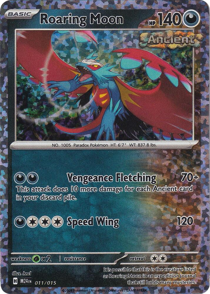 Roaring Moon 011/015 card from McDonald's Promos 2024