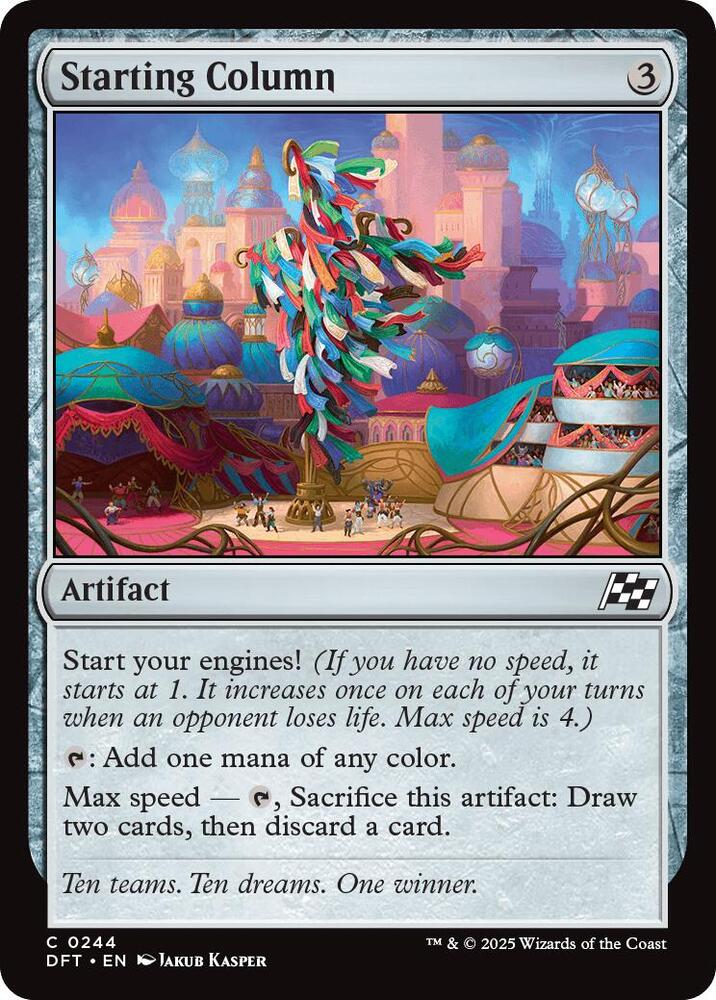 Starting Column 244 card from Aetherdrift
