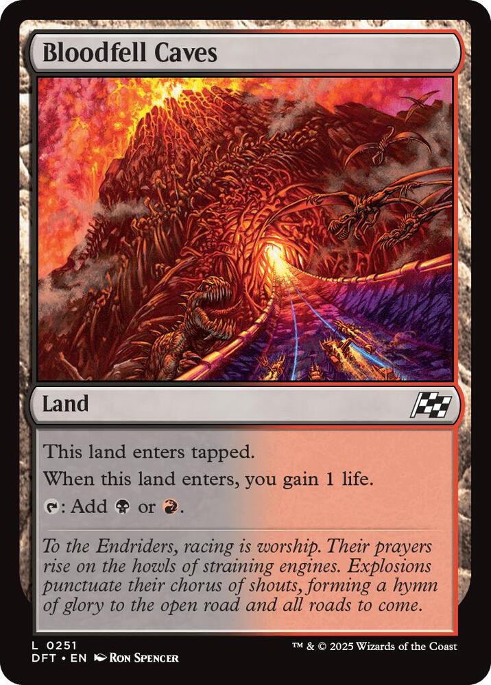 Bloodfell Caves 251 card from Aetherdrift
