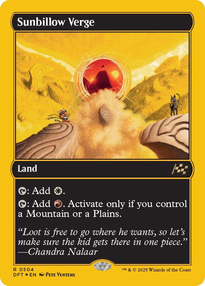 Sunbillow Verge (First-Place Foil) 504 card from Aetherdrift