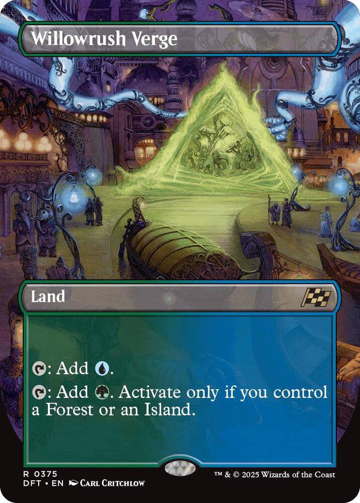 Willowrush Verge (Borderless) 375 card from Aetherdrift