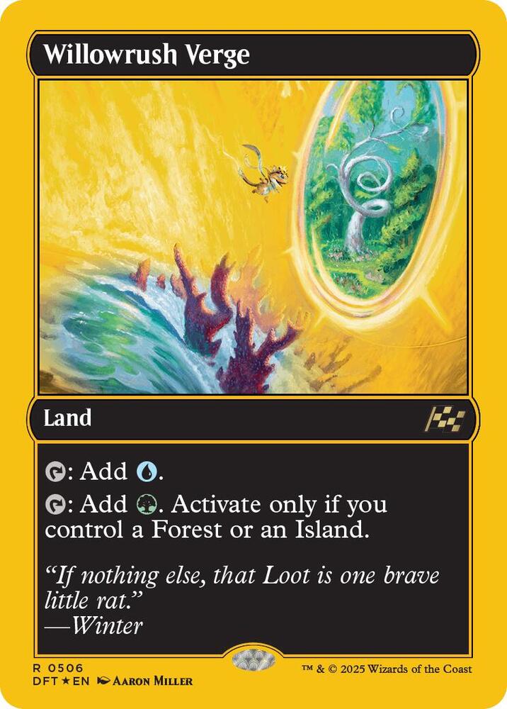 Willowrush Verge (First-Place Foil) 506 card from Aetherdrift