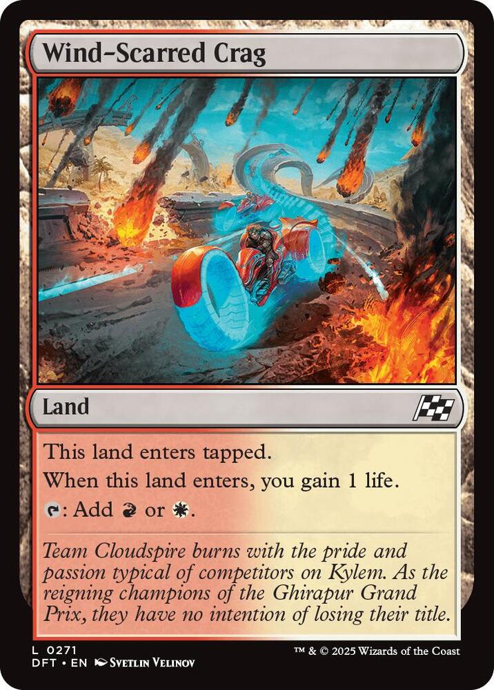 Wind-Scarred Crag 271 card from Aetherdrift