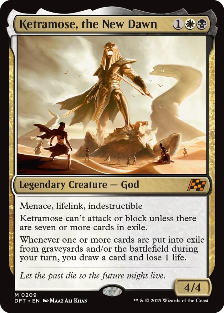 Ketramose, the New Dawn 209 card from Aetherdrift