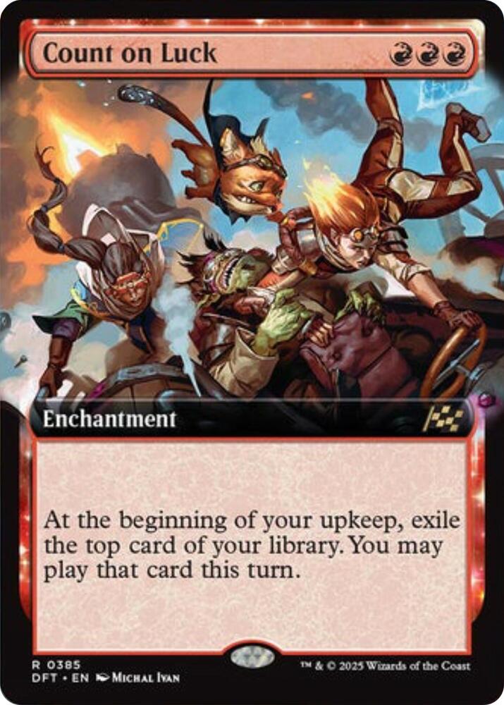 Count on Luck (Extended Art) 385 card from Aetherdrift