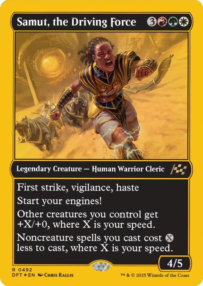 Samut, the Driving Force (First-Place Foil) 492 card from Aetherdrift