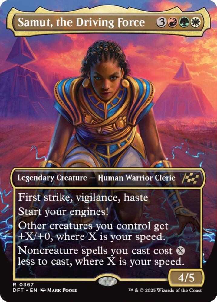 Samut, the Driving Force (Borderless) 367 card from Aetherdrift
