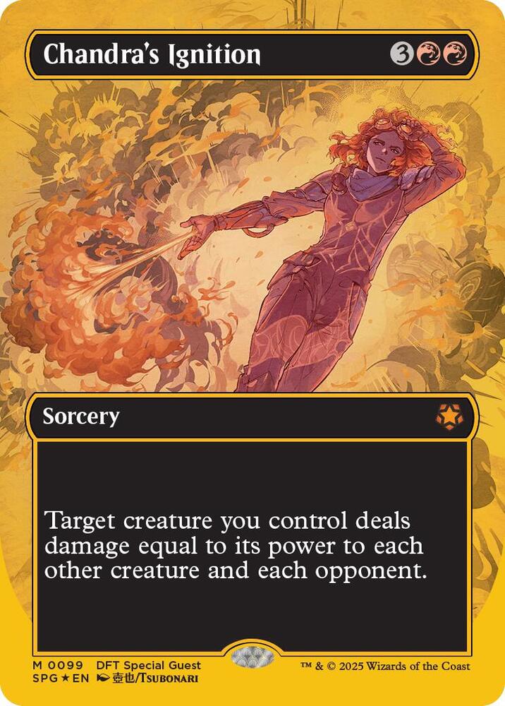Chandra's Ignition (Borderless) (First-Place Foil) 99 card from Special Guests