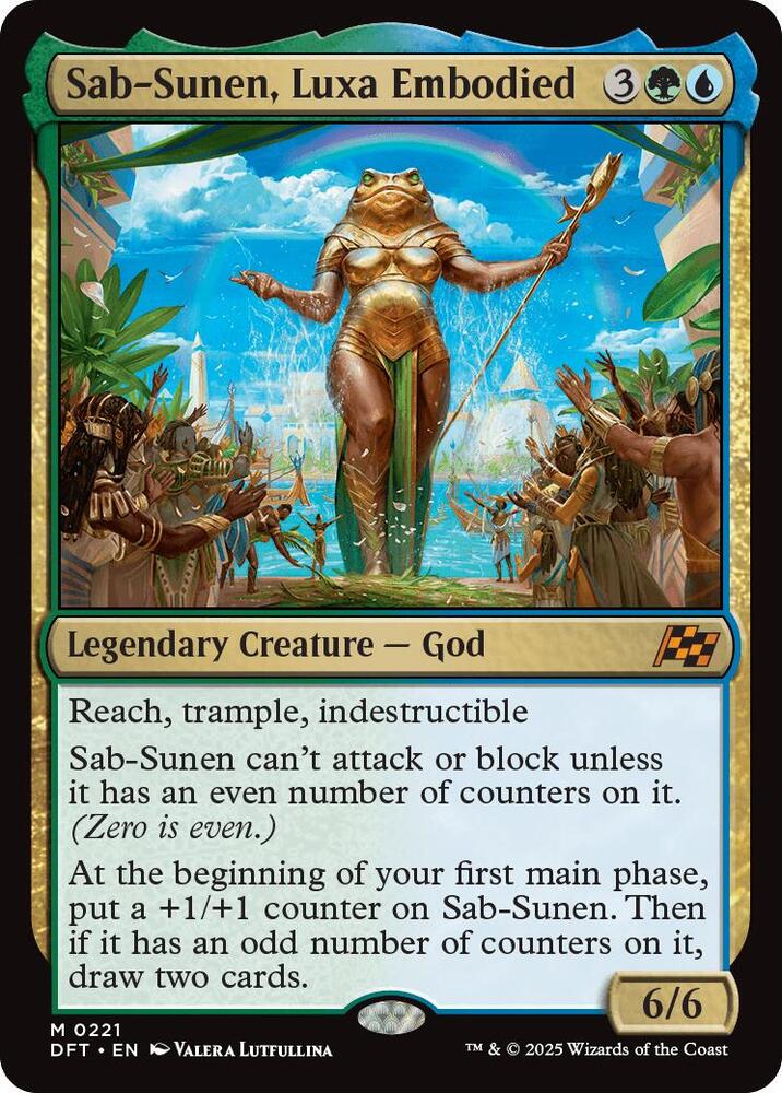 Sab-Sunen, Luxa Embodied 221 card from Aetherdrift