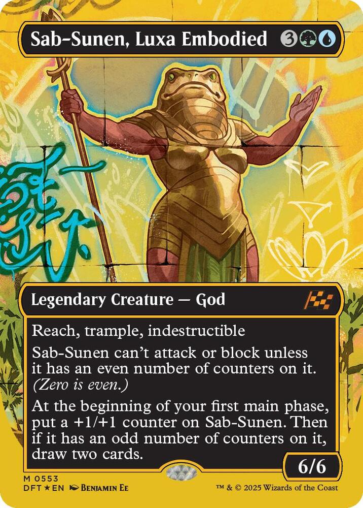 Sab-Sunen, Luxa Embodied (Borderless) (First-Place Foil) 553 card from Aetherdrift
