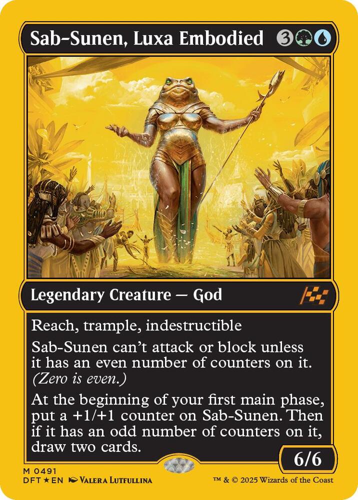 Sab-Sunen, Luxa Embodied (First-Place Foil) 491 card from Aetherdrift