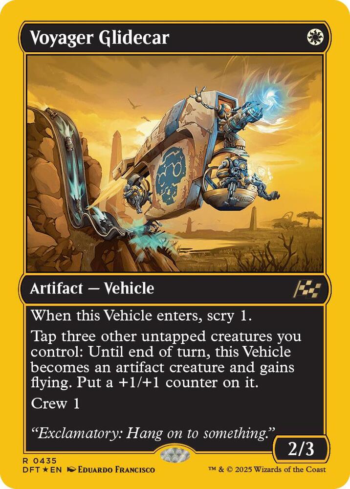 Voyager Glidecar (First-Place Foil) 435 card from Aetherdrift