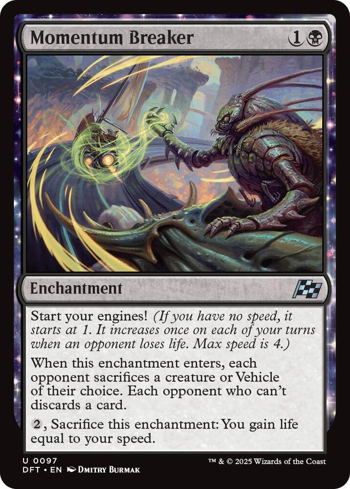 Momentum Breaker 97 card from Aetherdrift