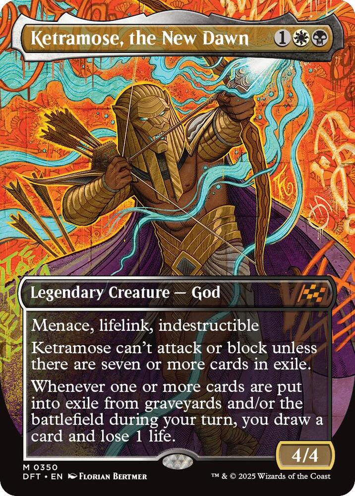 Ketramose, the New Dawn (Borderless) 350 card from Aetherdrift