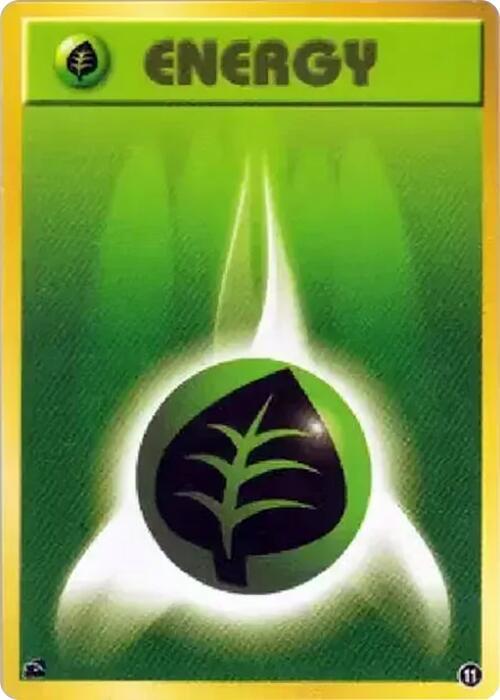 Basic Grass Energy 11 card from Intro Pack (Bulbasaur)
