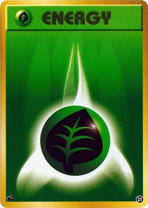 Basic Grass Energy 21 card from Intro Pack (Bulbasaur)