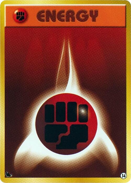 Basic Fighting Energy 34 card from Intro Pack (Squirtle)