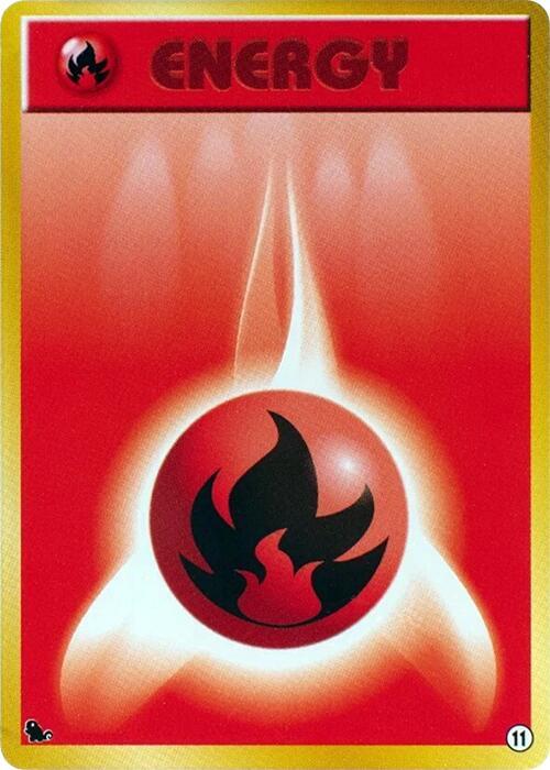 Basic Fire Energy 11 card from Intro Pack (Squirtle)