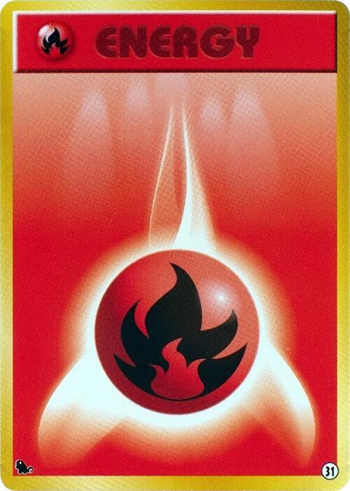 Basic Fire Energy 31 card from Intro Pack (Squirtle)
