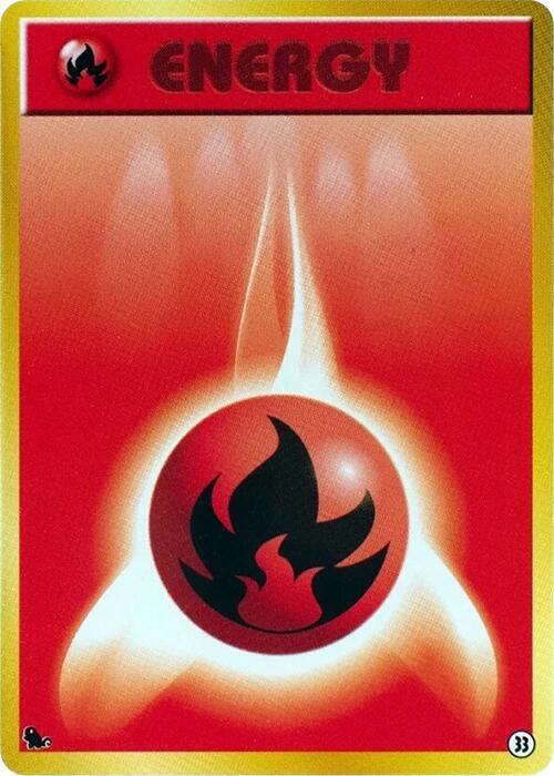 Basic Fire Energy 33 card from Intro Pack (Squirtle)