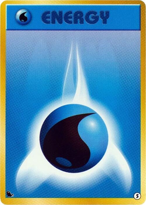 Basic Water Energy 5 card from Intro Pack (Squirtle)