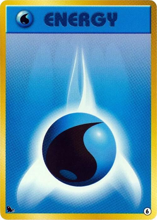 Basic Water Energy 6 card from Intro Pack (Squirtle)