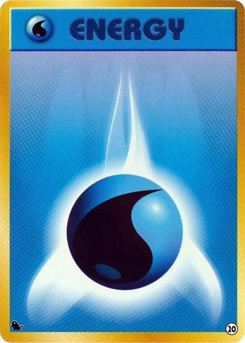 Basic Water Energy 20 card from Intro Pack (Squirtle)