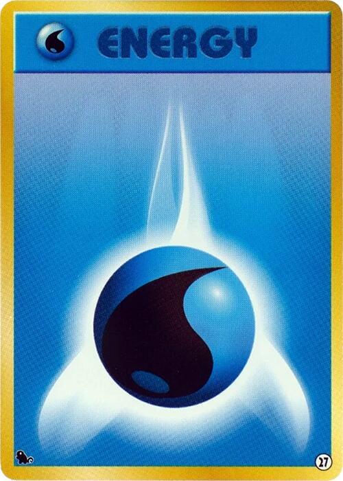 Basic Water Energy 27 card from Intro Pack (Squirtle)
