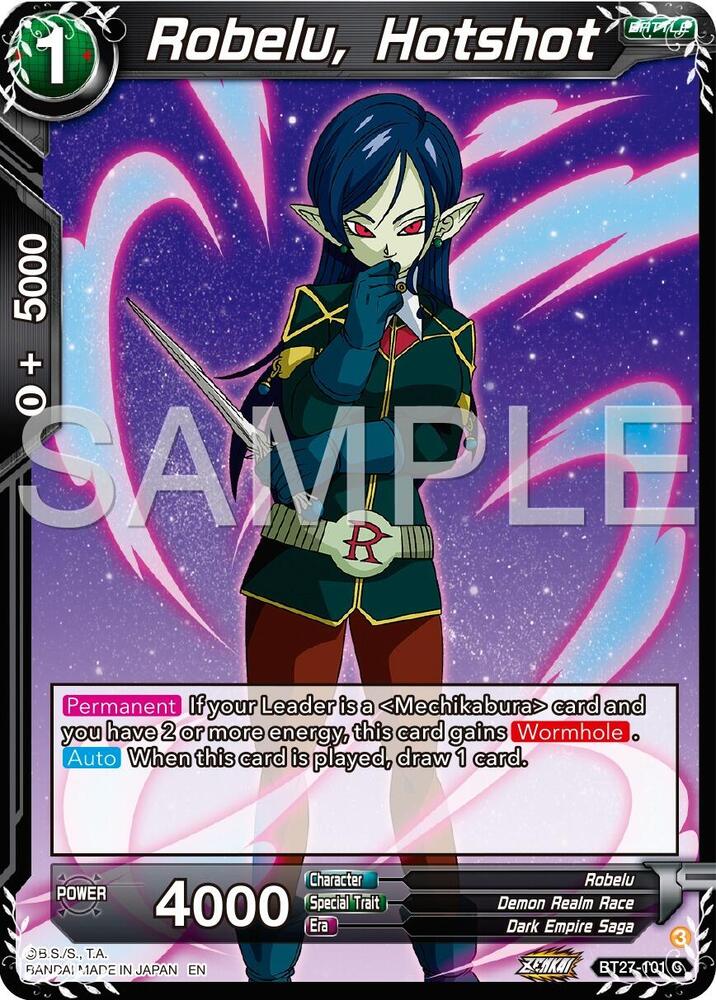 Robelu, Hotshot BT27-101 card from History of Z
