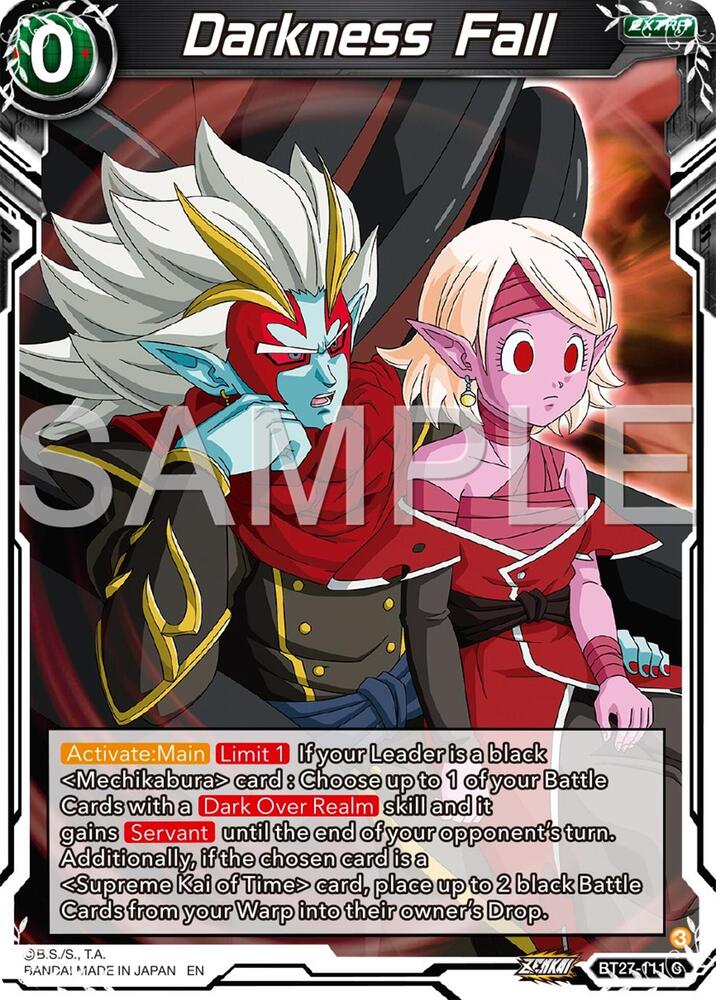 Darkness Fall BT27-111 card from History of Z