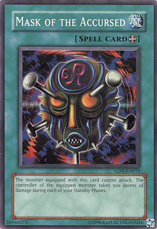Mask of the Accursed LON-EN019 card from Labyrinth of Nightmare (Worldwide English)