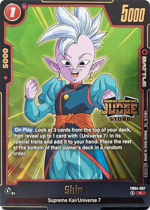 Shin (Judge Pack (Store Judge) 03) FB04-007 card from Tournament and Championship Promos