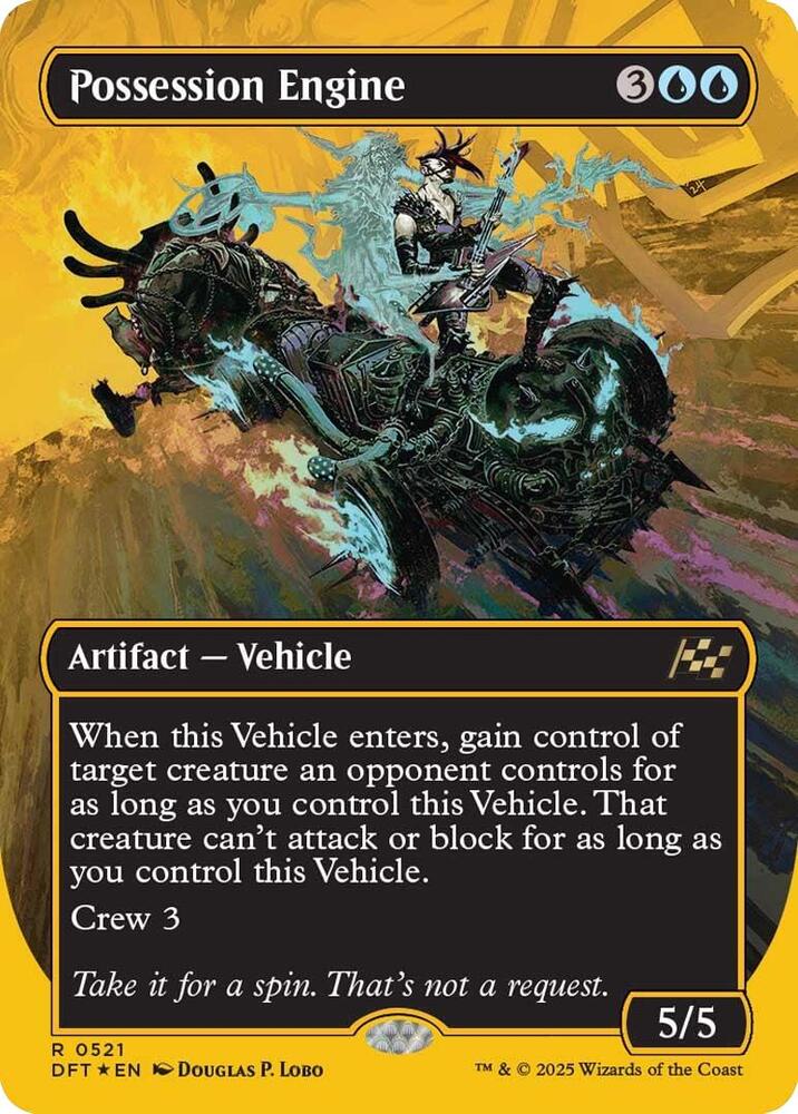 Possession Engine (Borderless) (First-Place Foil) 521 card from Aetherdrift