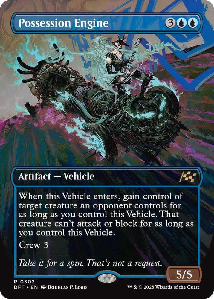 Possession Engine (Borderless) 302 card from Aetherdrift