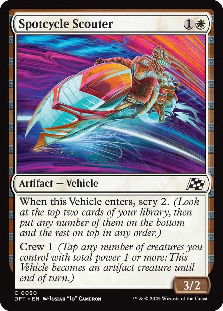 Spotcycle Scouter 30 card from Aetherdrift