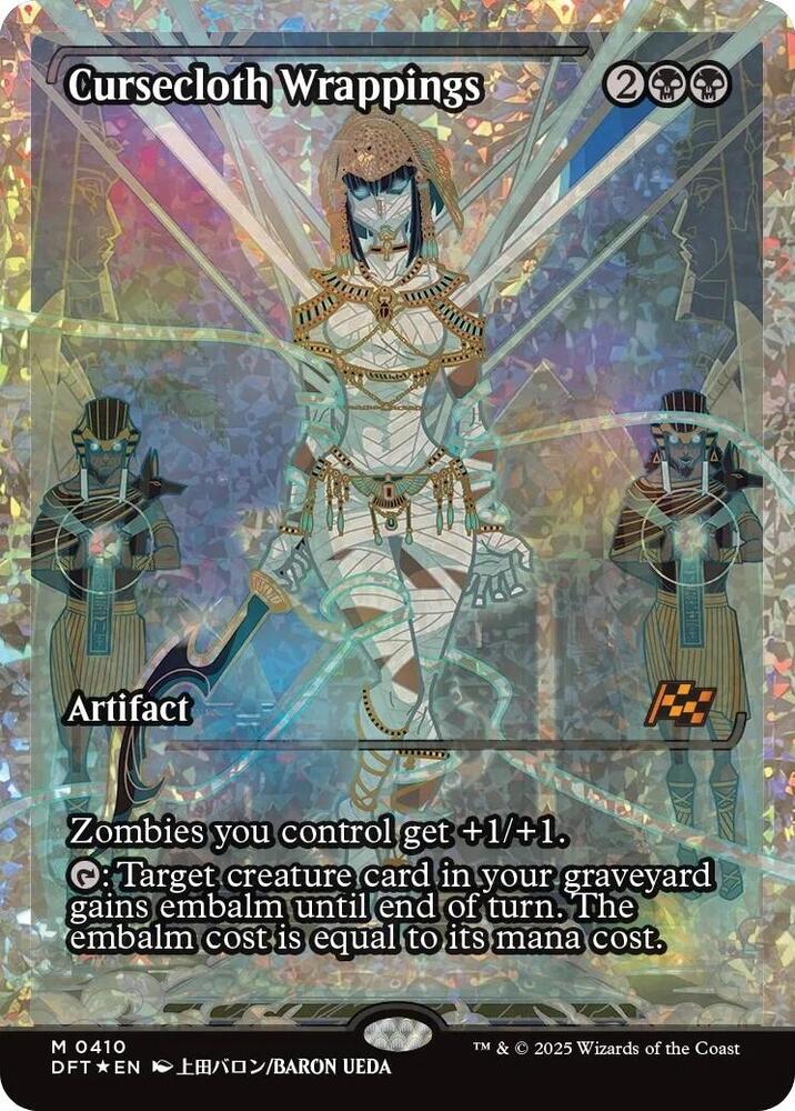 Cursecloth Wrappings (Showcase) (Fracture Foil) 410 card from Aetherdrift