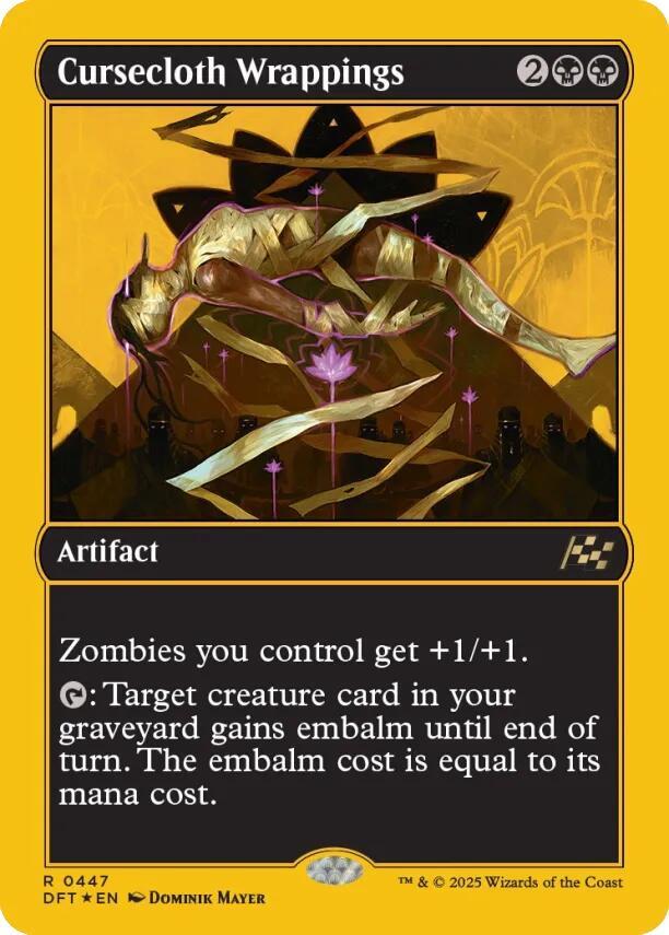 Cursecloth Wrappings (First-Place Foil) 447 card from Aetherdrift